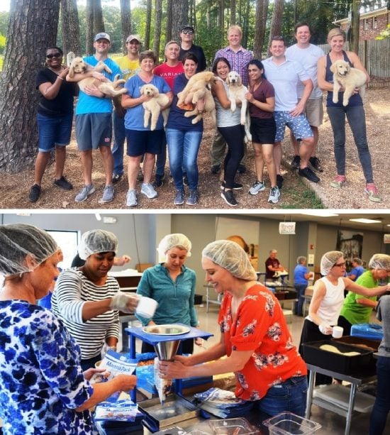 Community Service Callan employees volunteering